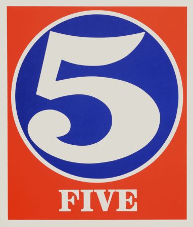 Serigrafía Indiana - Number 5, 1968