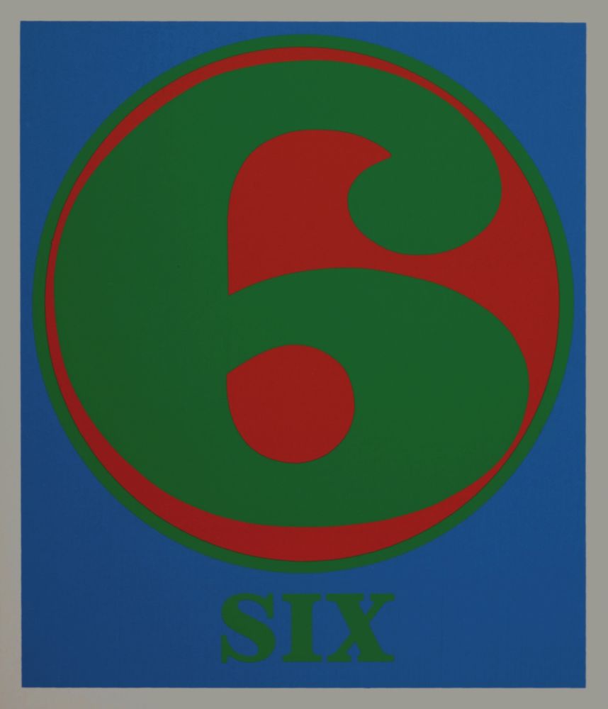 Serigrafía Indiana - Number 6, 1968