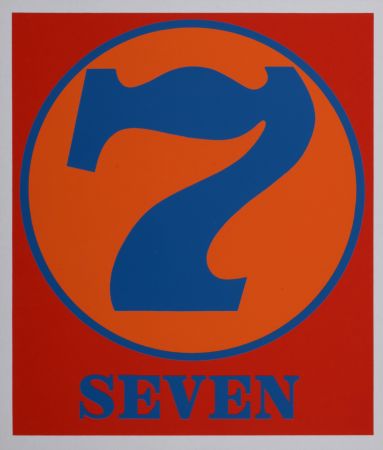 Serigrafía Indiana - Number 7, 1968