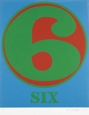Serigrafía Indiana - Numbers portfolio: Six 