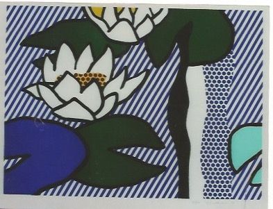 Litografía Lichtenstein - Nympheas - Water Lilies