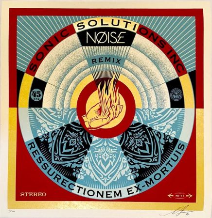 Serigrafía Fairey - NØISE/SSI Resurrectionem Ex-Mortuis Remix
