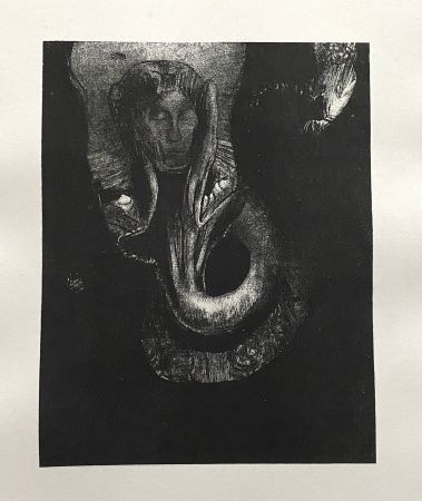 Litografía Redon - Oannès : moi, la première conscience du chaos...