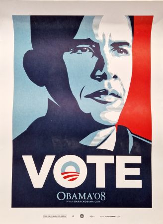 Cartel Fairey - Obama Vote Poster