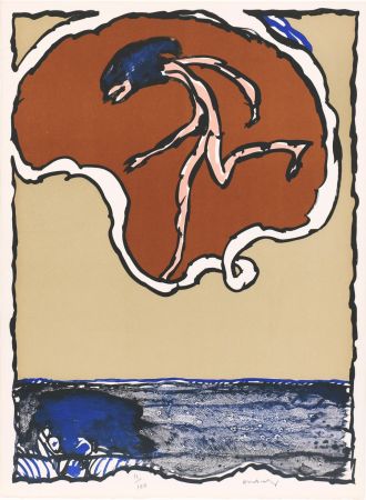 Litografía Alechinsky - Objets volants II