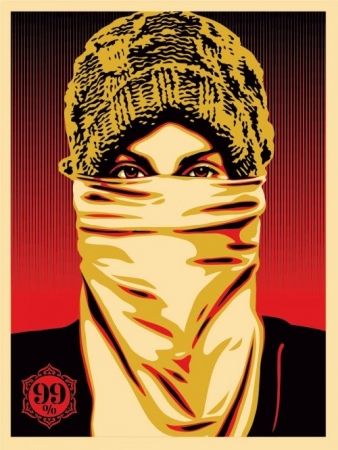 Serigrafía Fairey - Occupy Protester