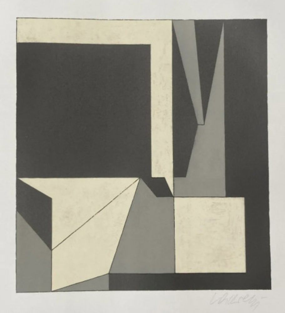 Litografía Vasarely - Octal No. 2