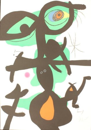 Litografía Miró - ODA A JOAN MIRO'