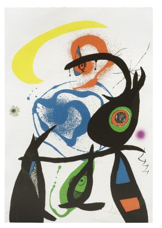 Litografía Miró - Oda à Joan Miró Plate 8