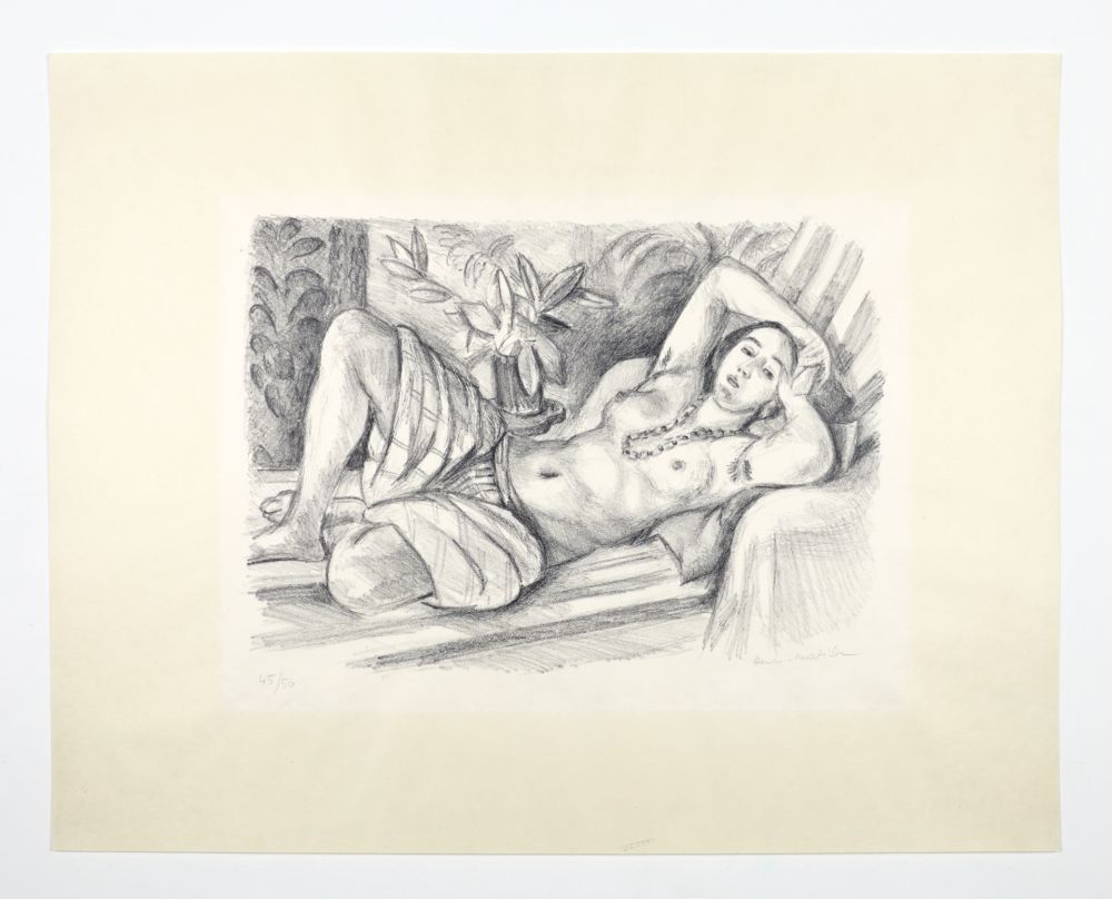 Litografía Matisse - Odalisque au Magnolia