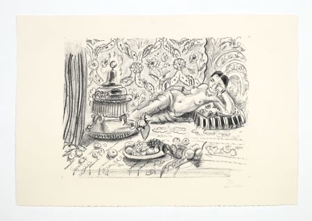 Litografía Matisse - Odalisque, brasero et coupe de fruits