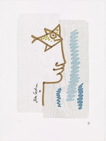 Litografía Cocteau - Oeil de poisson 