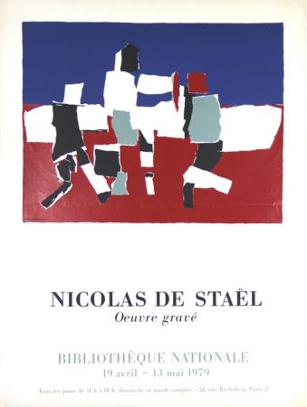 Serigrafía De Stael - Oeuvre Gravée   Bibliothéque Nationale