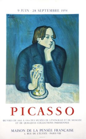 Litografía Picasso - Oeuvres des Musées de Leningrad et Mouscou  