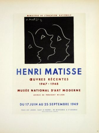 Litografía Matisse - Oeuvres Recentes Musée D'Art Moderne