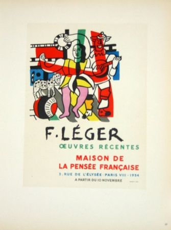 Litografía Leger - Oeuvres Récentes  Maison de la Pensée Française