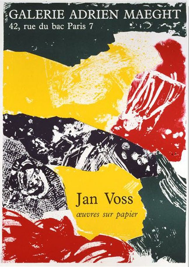 Litografía Voss - '' Oeuvres sur Papier ''