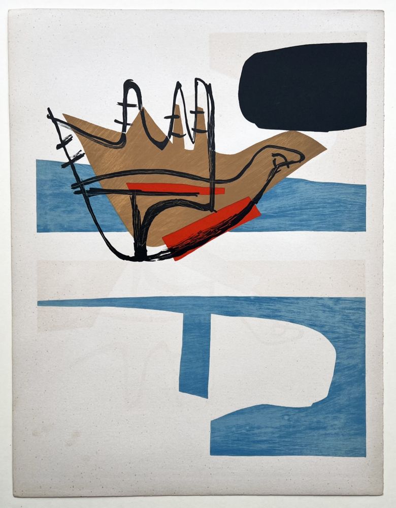 Litografía Le Corbusier - OFFRE, la main ouverte (Le Poème de l'angle droit, 1955). Planche 18.