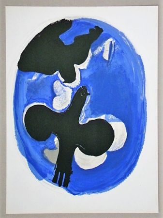 Litografía Braque (After) - Oiseaux Bleus