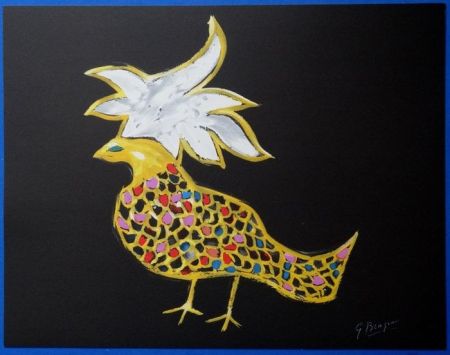 Litografía Braque - Oiseaux de Feu Phoenix
