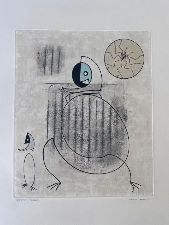 Aguafuerte Y Aguatinta Ernst - Oiseaux en péril 