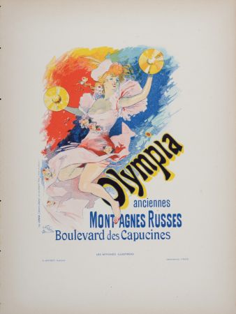 Litografía Cheret - Olympia, 1896