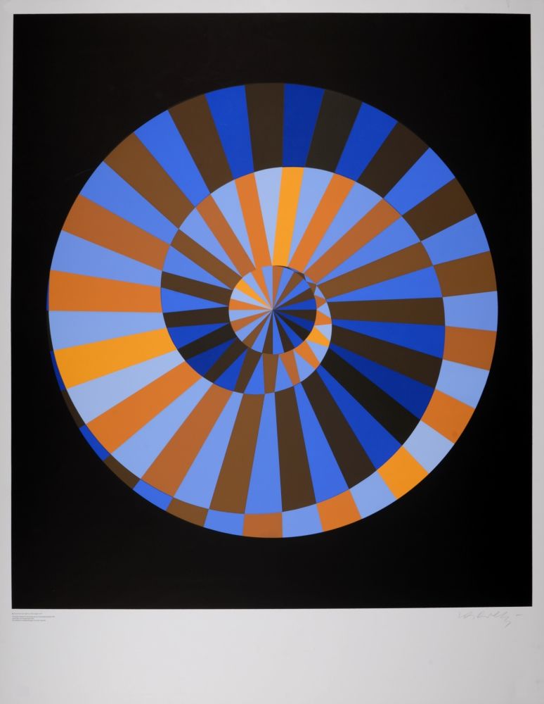 Serigrafía Vasarely - Olympia, 1972 - Hand-signed