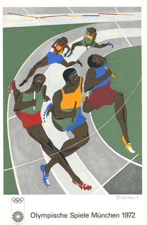 Serigrafía Lawrence - Olympische Spiele München 1972 (The Runners)