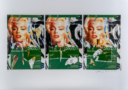 Serigrafía Rotella - Omaggio a Marilyn (locandine)