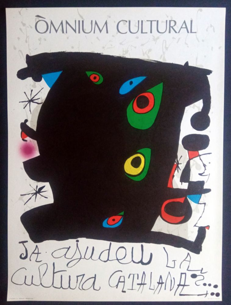 Cartel Miró - Omnium Cultural - Ja ajudeu la cultura catalana