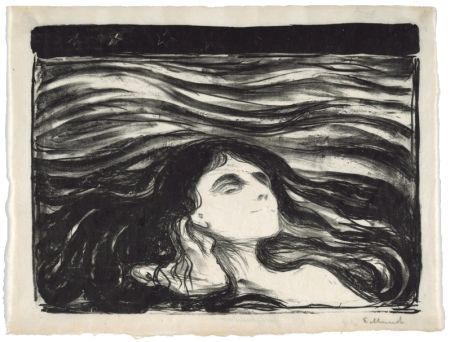 Litografía Munch - On the waves of love