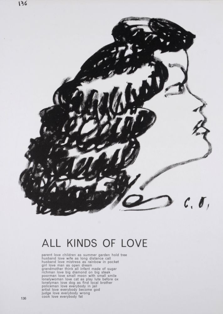 Litografía Oldenburg - One Cent Life : All Kings of Love, 1964