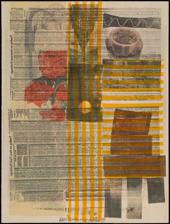 Serigrafía Rauschenberg - One More and We Will Be More Than Halfway There