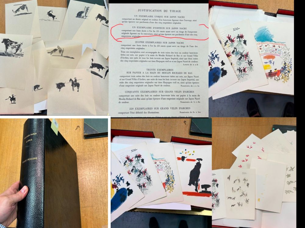 Libro Ilustrado Picasso - One of One /Unique- Chant Funèbre pour Ignacio Sánchez Mejías 