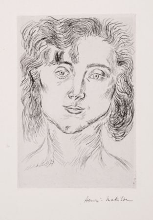 Grabado Matisse - One plate, from Cinquante Dessins (Duthuit Books 2)