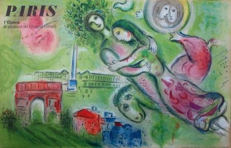 Litografía Chagall - Opéra de Paris : Roméo et Julette #SIGNEE