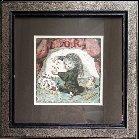 Litografía Foujita - 