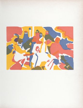 Grabado En Madera Kandinsky (After) - Oriental, Klänge, 1974