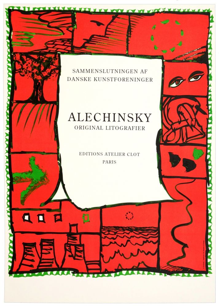 Cartel Alechinsky - Original lithographier , Editions Atelier Clot