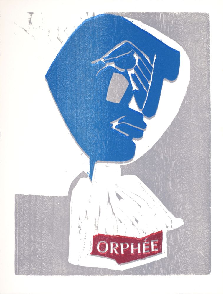 Grabado En Madera Lorjou - Orphée, 1965