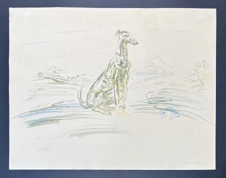 Litografía Kokoschka - Oskar Kokoschka (1886-1980) - Coloured chalk lithograph on porous paper and vélin - 1952