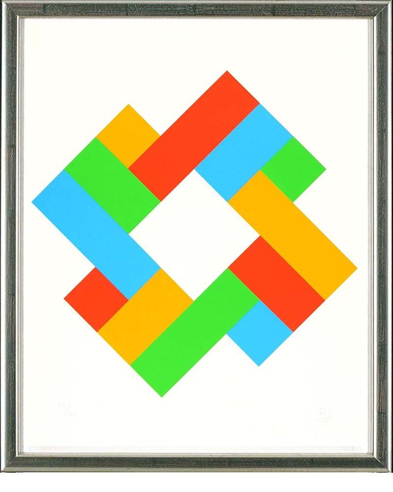 Serigrafía Bill - O.T., Komposition, 1982