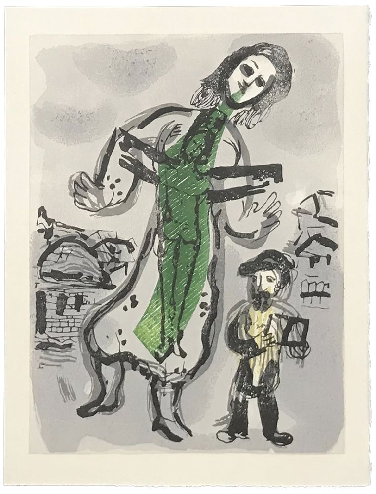 Grabado En Madera Chagall - OU EST LE JOUR (