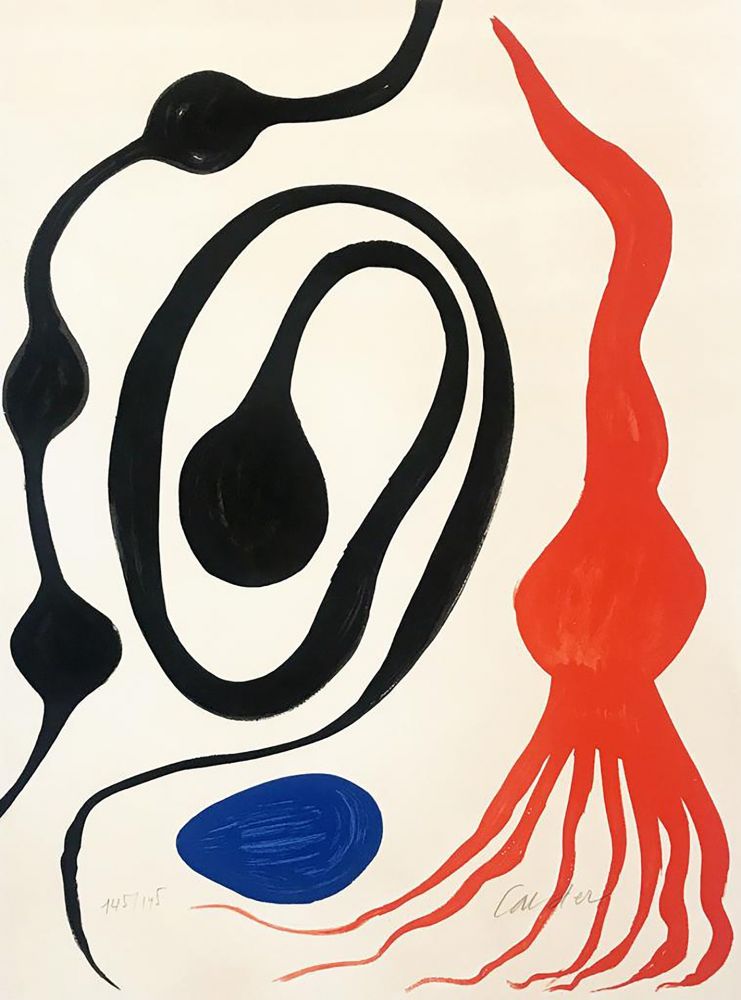 Litografía Calder - Our Unfinished Revolution: Octopus/Squid