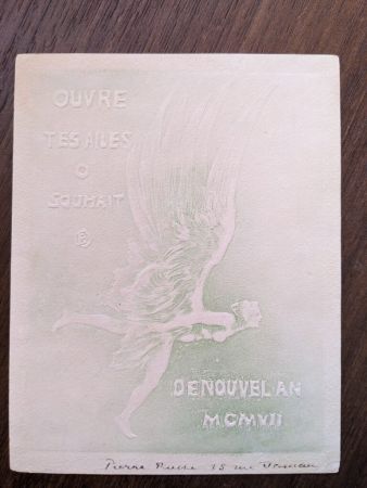 Sin Técnico Roche - Ouvres tes ailes o souhait de nouvel an MCMVII (new year's greeting card for 1907)