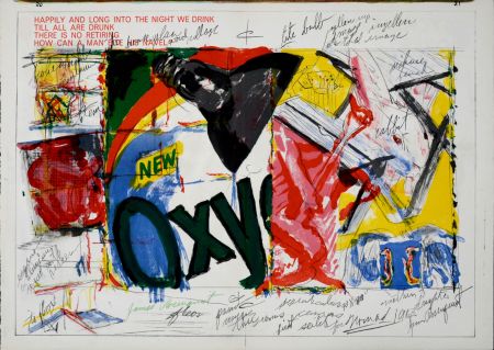 Litografía Rosenquist - Oxy, 1964 - Hand-signed!