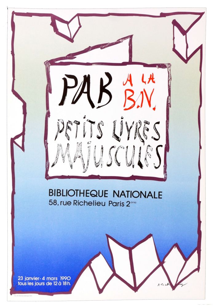 Cartel Alechinsky - PAB a la B.N