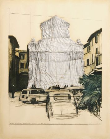 Múltiple Christo - Packed fountain, Spoleto