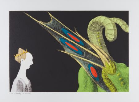Serigrafía Warhol - Paolo Uccello, St. George and the Dragon (FS II.324)