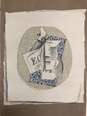 Litografía Braque - Papiers collés
